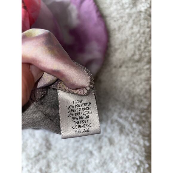 Mudd Girls Sz. 14 3/4 Flowy Heart Design Top. Pretty - Picture 7 of 9